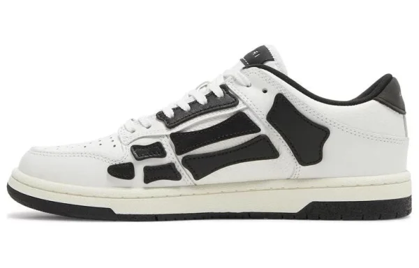 AMIRI Skel Top Low White Black White