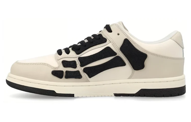 AMIRI Women's Skel Top Low 'Beige Black'