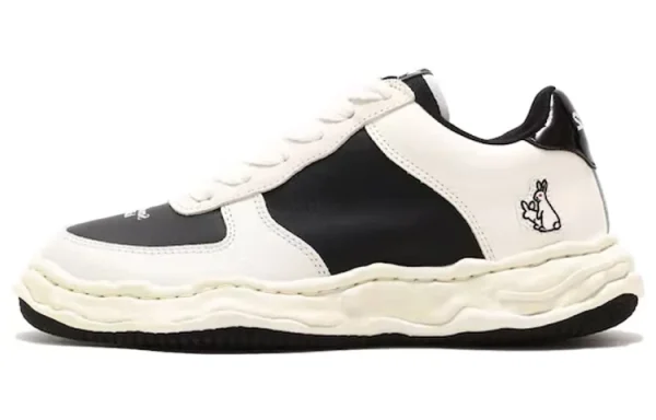 #FR2 X Atmos X MIHARA YASUHIRO Wayne Low Leather Black White