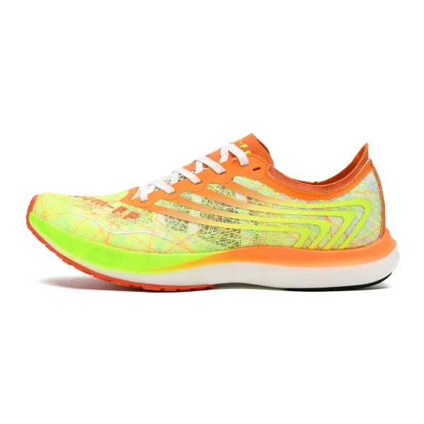 100m-F.P Low-Top Running Shoes Unisex Fluorescent Summer Orange