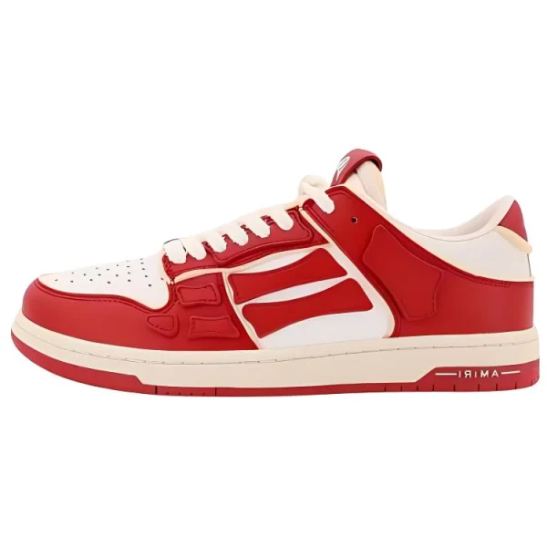 AMIRI Collegiate Skel Low-Top Skateboard Shoes Men's Red