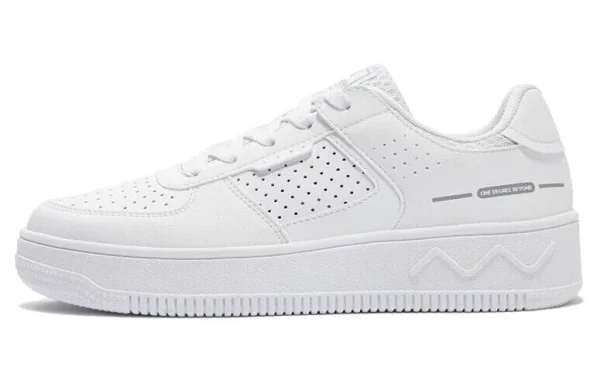 361° Slip-Resistant Breathable Low-Top Skateboard Shoes Women's White