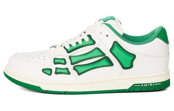 AMIRI Skel Low Top White Green