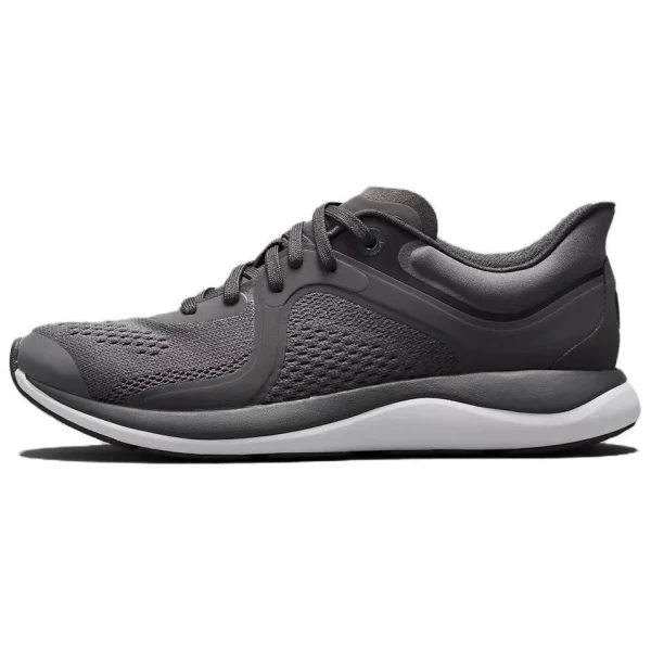 Lululemon Chargefeel Anti-Slip Wear-Resistant Low-Top Casual Running Shoes Unisex Gray Black