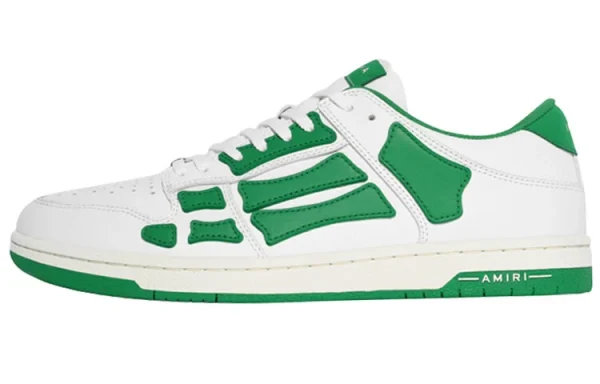 AMIRI Skel Top Low White Green