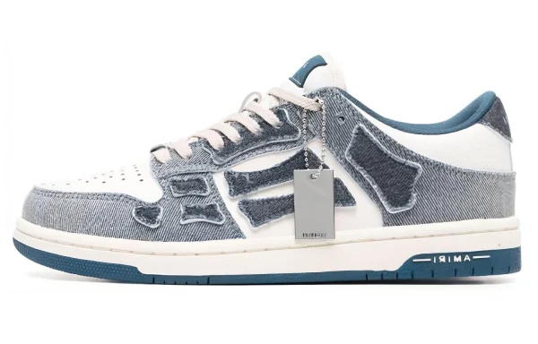 AMIRI Skel Top Low Denim Slate Blue Women's