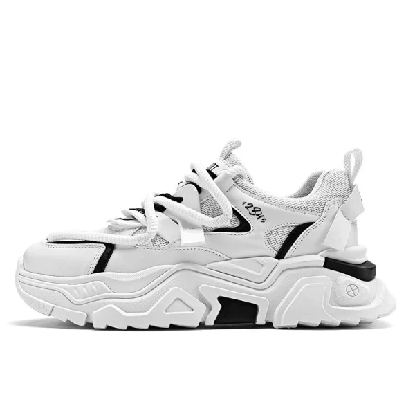 12345 Slip-Resistant Height Increasing Low-Top Chunky Sneakers Men's