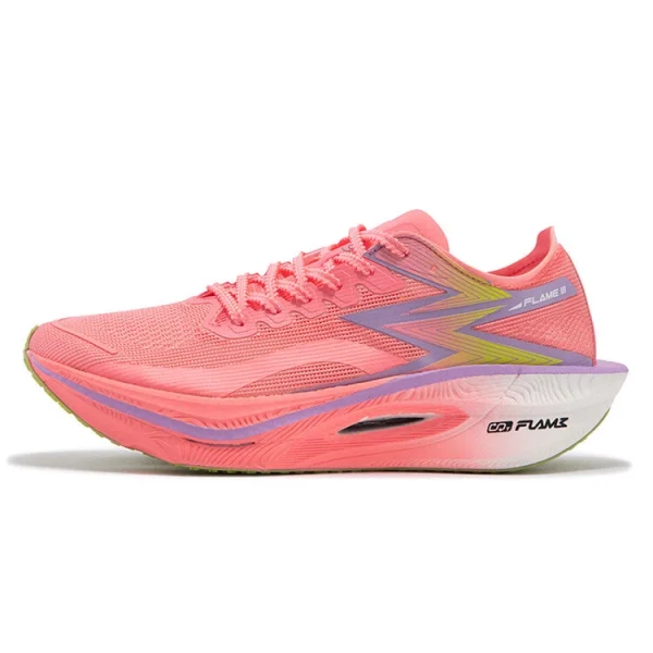 361° Fly Burn 3 Running Shoes Unisex Low Top Neon Light Coral/Purple Hydrangea