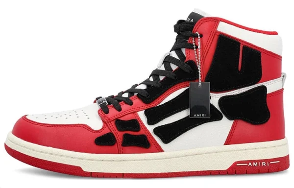AMIRI Skel Top Hi Red White