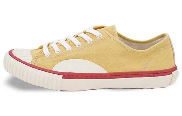 Alternative Country Canvas Shoes Unisex Low-Top Yellow