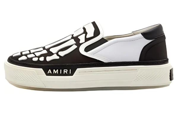 AMIRI Women's Skel Top Slip-On 'Black White'