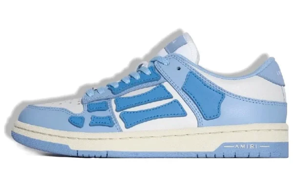 AMIRI Skel-Top Low Stylish Skateboarding Shoes Women's Blue White