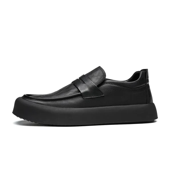 15 MINS Abrasion-Resistant Low-Top Dress Shoes Men's Black