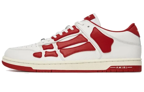 AMIRI Skel Top Low White Red
