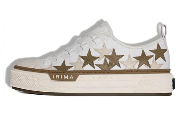 AMIRI Women's Stars Court Low 'White Brown'