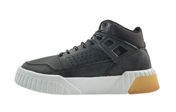361° Abrasion-Resistant Slip-Resistant Mid-Top Skateboard Shoes Women's Black Pink
